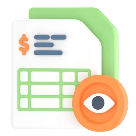 Auditing  3D Icon