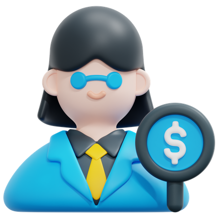 Auditor masculino  3D Icon