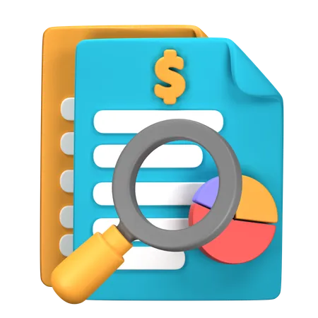 Auditoría  3D Icon