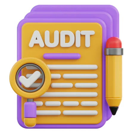 Auditoría  3D Icon