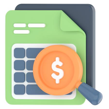 Auditoría  3D Icon