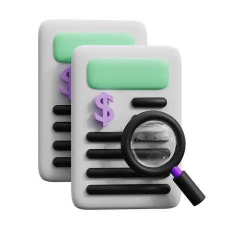 Auditoria de arquivo  3D Icon
