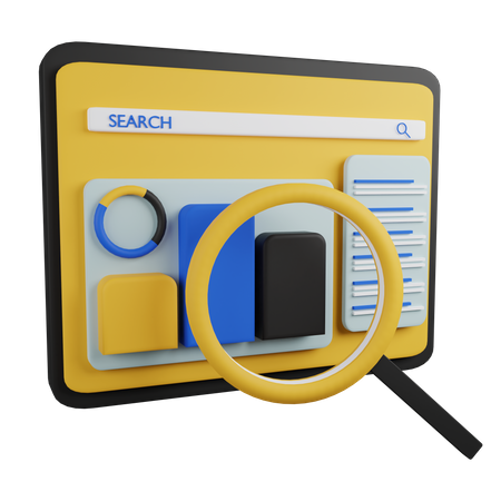 Auditoria de site seo  3D Icon