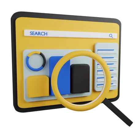 Auditoria de site seo  3D Icon