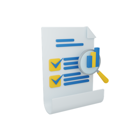 Auditoría empresarial  3D Icon