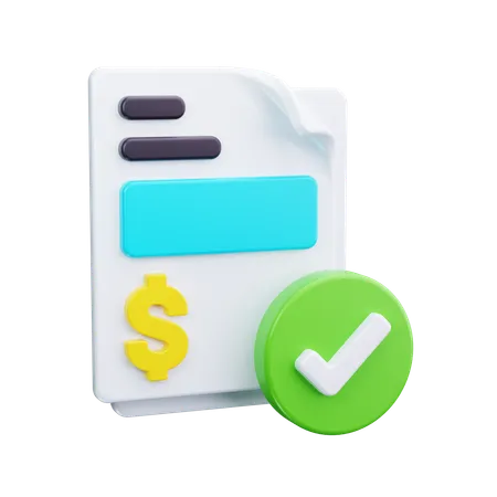 Auditoria Financeira  3D Icon