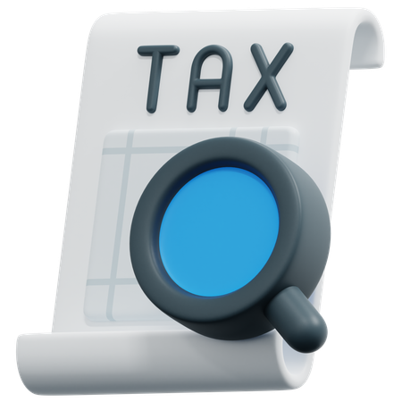Auditoria fiscal  3D Icon
