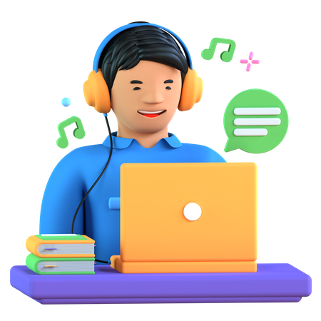Auditory Learning  3D Icon