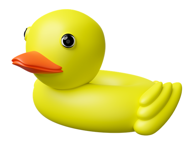 Aufblasbare Ente  3D Icon