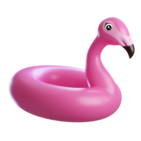 Aufblasbarer Flamingo  3D Icon