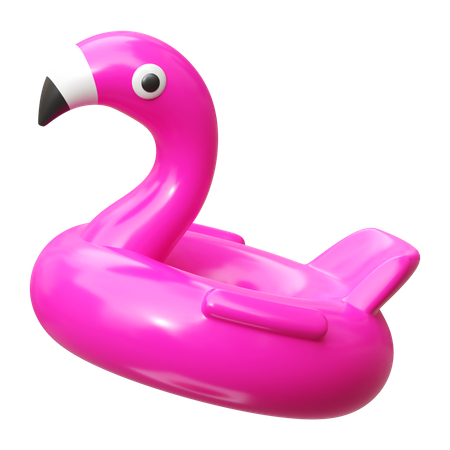 Aufblasbarer Flamingo  3D Icon