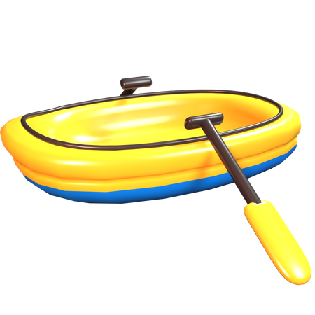 Aufblasbares Rettungsboot  3D Icon