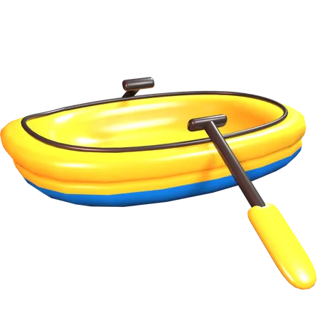 Aufblasbares Rettungsboot  3D Icon