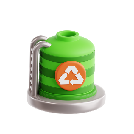 Auffangen von Regenwasser  3D Icon