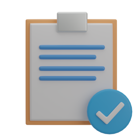 Aufgabe erledigt  3D Icon