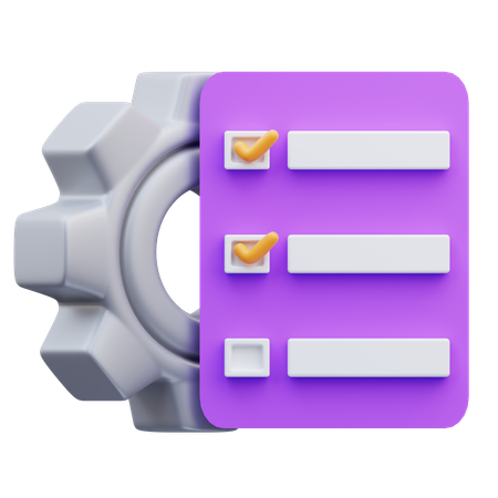 Aufgabenprojektmanagement  3D Icon