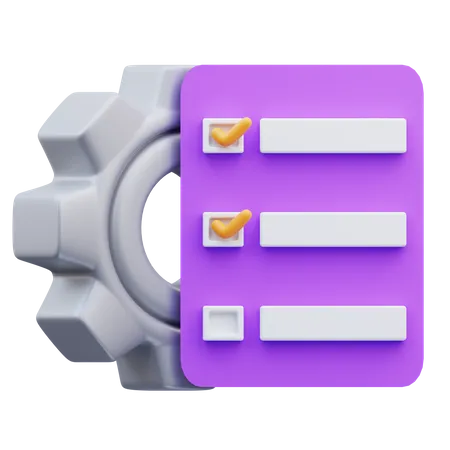 Aufgabenprojektmanagement  3D Icon