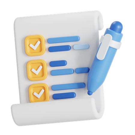 Aufgabenliste  3D Icon
