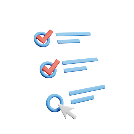 Aufgabenliste  3D Icon
