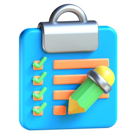 Aufgabenmanagement  3D Icon