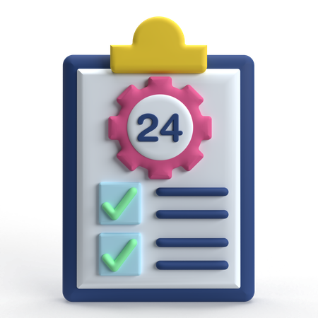 Aufgabenmanagement  3D Icon