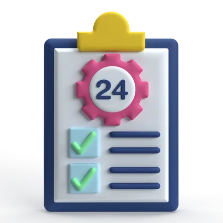 Aufgabenmanagement  3D Icon