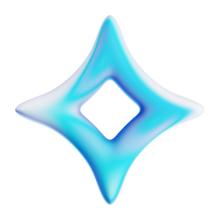 Aufgeblasene Rautengrenze  3D Icon