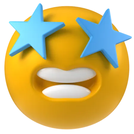 Aufgeregtes Emoji  3D Icon