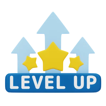 Level Up 3 D Spiel 3D Icon