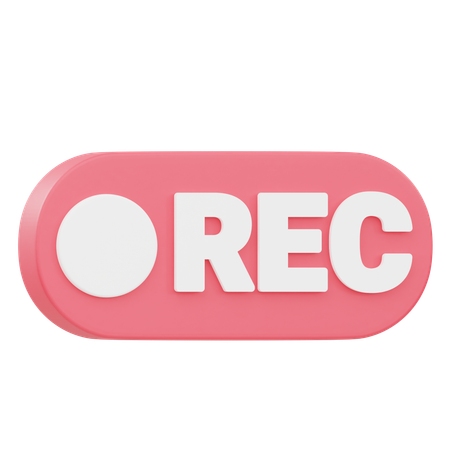 Aufzeichnung  3D Icon
