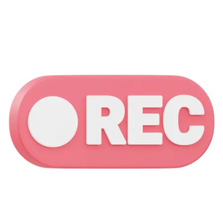 Aufzeichnung  3D Icon