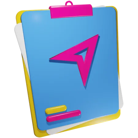 Auftragsschreiben  3D Icon