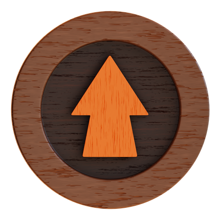 Aufwärtstaste  3D Icon