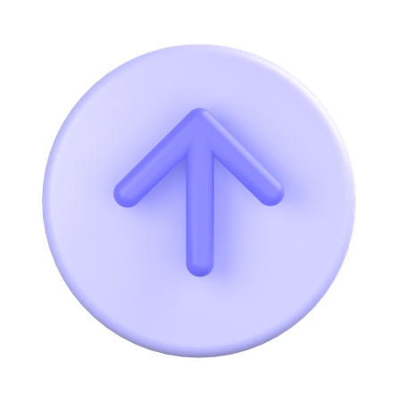 Aufwärtspfeil  3D Icon