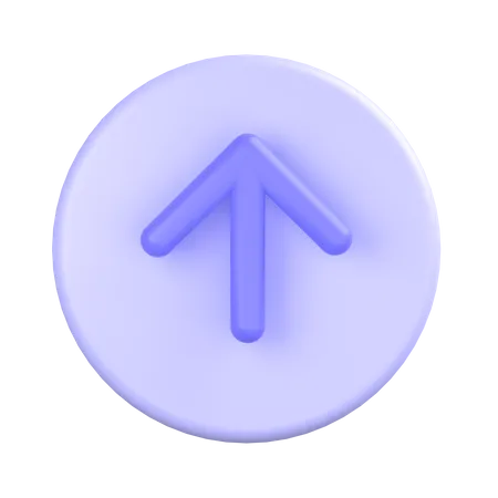 Aufwärtspfeil  3D Icon