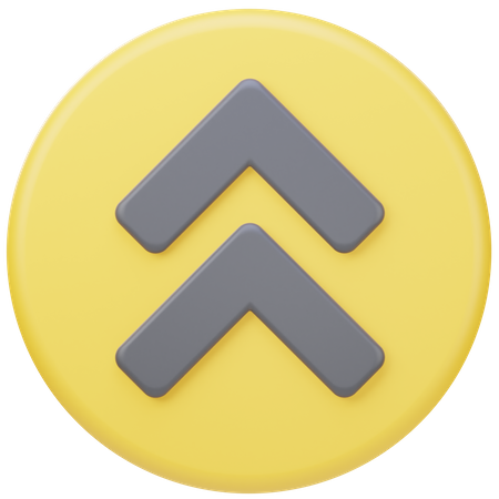 Aufwärtspfeil  3D Icon