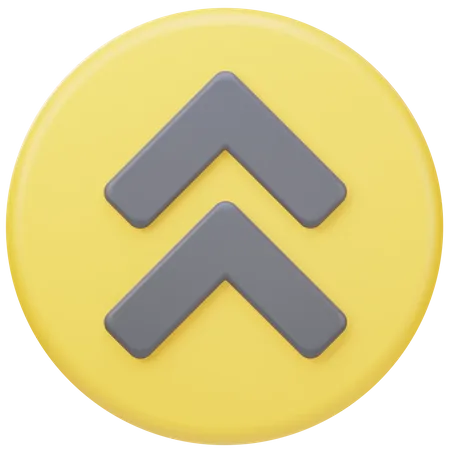 Aufwärtspfeil  3D Icon