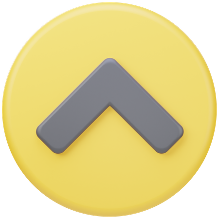 Aufwärtspfeil  3D Icon