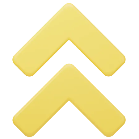 Aufwärtspfeil  3D Icon