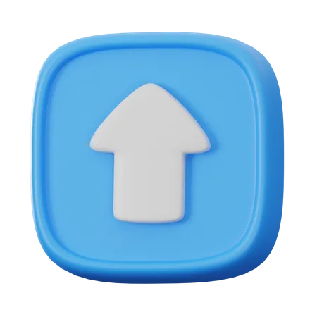 Aufwärtstaste  3D Icon