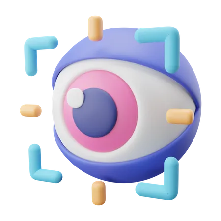 Augenbewegung  3D Icon
