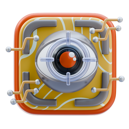 Augenscanner  3D Icon