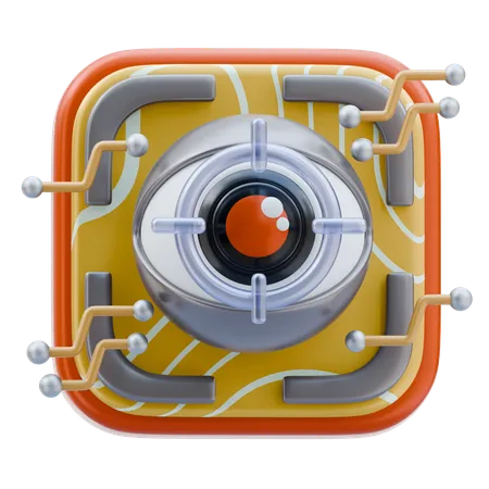 Augenscanner  3D Icon