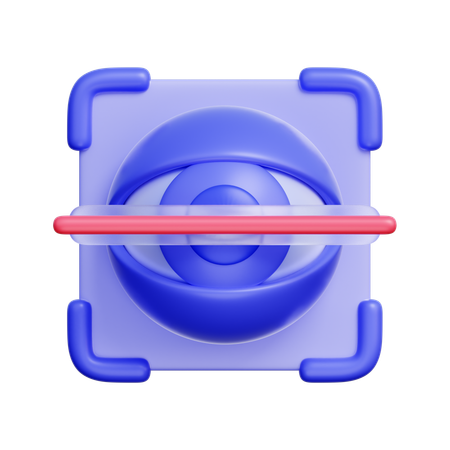 Augenscanner  3D Icon