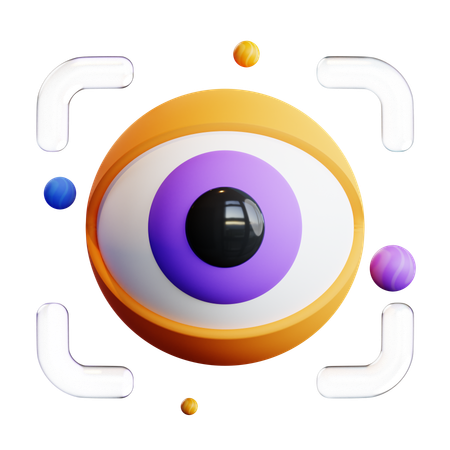 Augenscanner  3D Icon