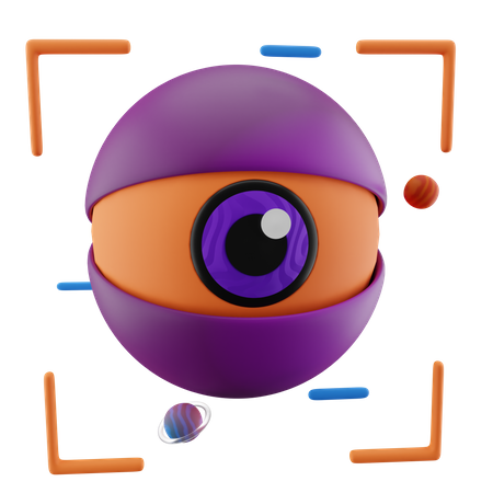 Augenscanner  3D Icon