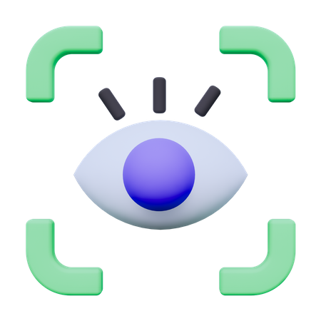 Augenscanner  3D Icon