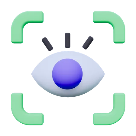 Augenscanner  3D Icon