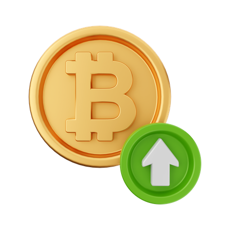 Augmentation du bitcoin  3D Icon