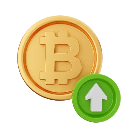 Augmentation du bitcoin  3D Icon